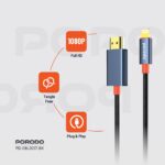 Porodo Woven Cable Lightning to HDMI