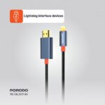 Porodo Woven Cable Lightning to HDMI