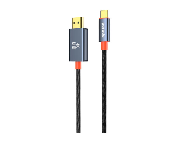 Porodo Woven Cable Type-C to HDMI
