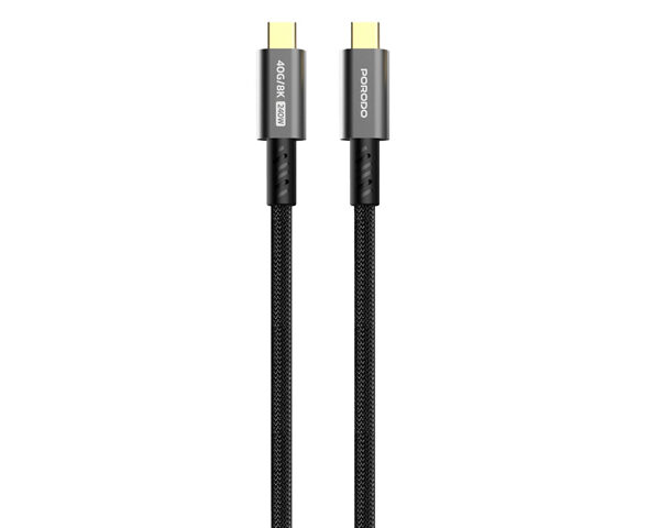 Porodo Woven TypeC-C Cable 240w 40gbps 8K 60hz