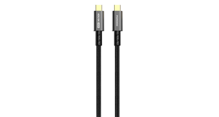 Porodo Woven TypeC-C Cable 240w 40gbps 8K 60hz