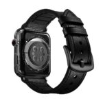 Porodo iGuard by Porodo Leather + Silicone Watch Band for Apple Watch 44mm / 45mm