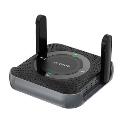 Porodo portable CPE MiFi 3G/4G Wireless Router 4000mAh - Black/Grey