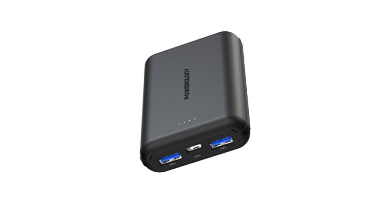 Powerology 10000 mAh PD20w QC 18W 2*USB-A 1*USB-C Port Fast Charging Power Bank