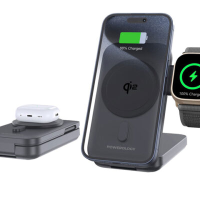 Powerology 10000mAh Qi2 - 15W iPh15 MagSafe Power Bank