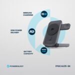 Powerology 10000mAh Qi2 - 15W iPh15 MagSafe Power Bank