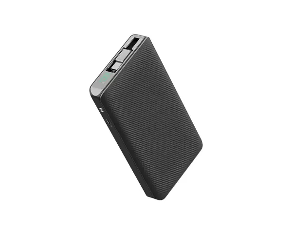 Powerology 10000mAh Retractable Cable Power Bank