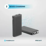 Powerology 10000mAh Retractable Cable Power Bank