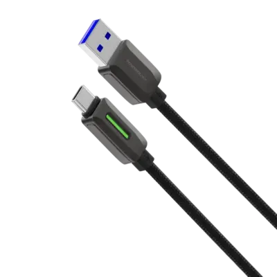 Powerology 12W Braided USB-A to USB-C Cable