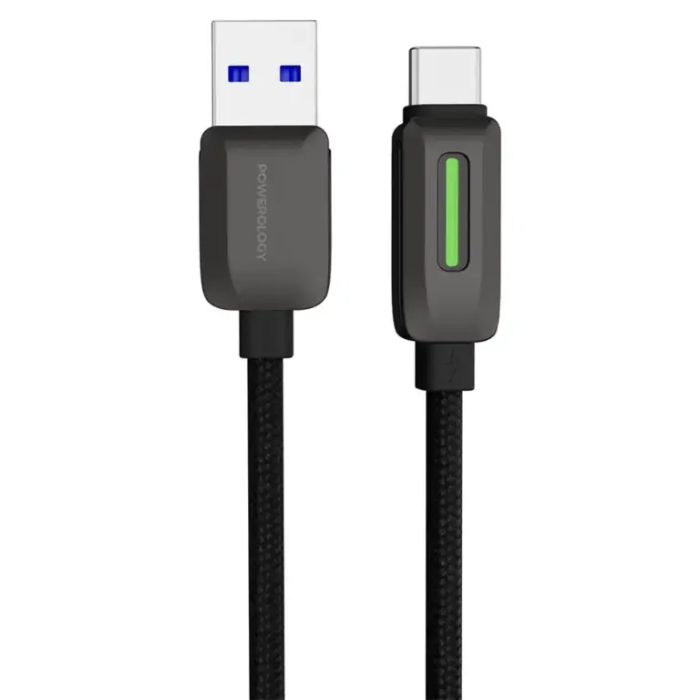 Powerology 12W Braided USB-A to USB-C Cable
