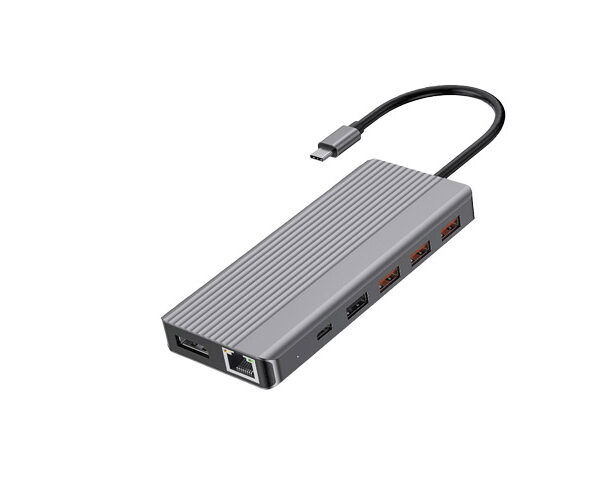 Powerology 13-in-1 Dual HDMI & DisplayPort USB-C HUB Ethernet