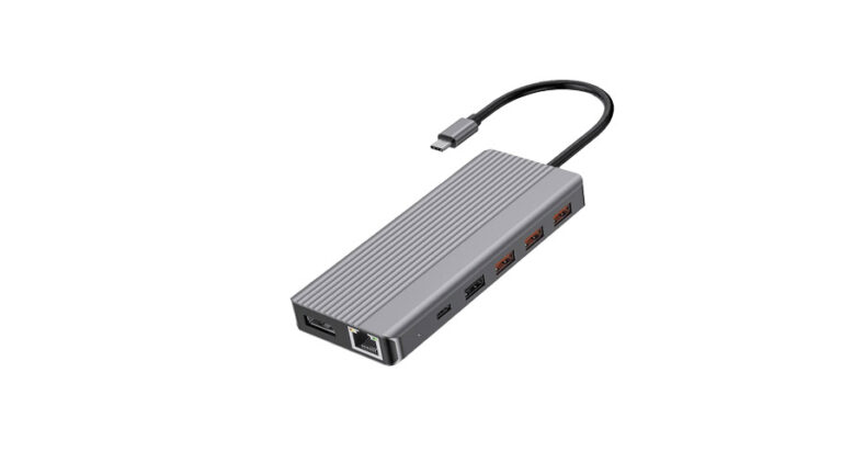 Powerology 13-in-1 Dual HDMI & DisplayPort USB-C HUB Ethernet