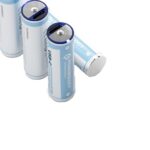 Powerology 1.5V Type-c Rechargeable Lithium-ion Battery AA Battery 2200mWh 4pcs per Pack