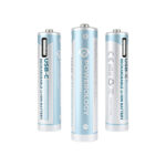 Powerology 1.5V Type-c Rechargeable Lithium-ion Battery AAA Battery 660mWh 4pcs per Pac