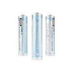 Powerology 1.5V Type-c Rechargeable Lithium-ion Battery AAA Battery 660mWh 4pcs per Pac
