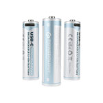 Powerology 1.5V Type-c Rechargeable Lithium-ion Battery AA Battery 2200mWh 4pcs per Pack