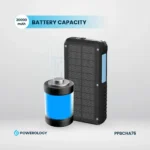 Powerology 20000mAh Solar Wireless Charging Power Bank