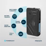 Powerology 20000mAh Solar Wireless Charging Power Bank