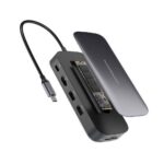 Powerology 256 GB USB-C Hub & SSD Drive All-in-one Connectivity & Storage PD 100W