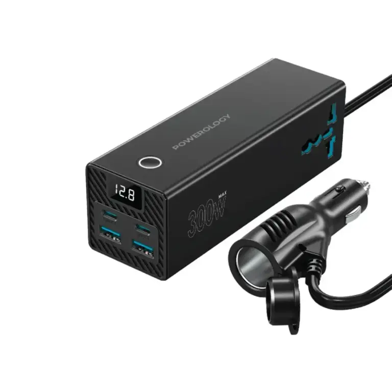 Powerology 2AC Universal 300W Power Inverter PD 36W