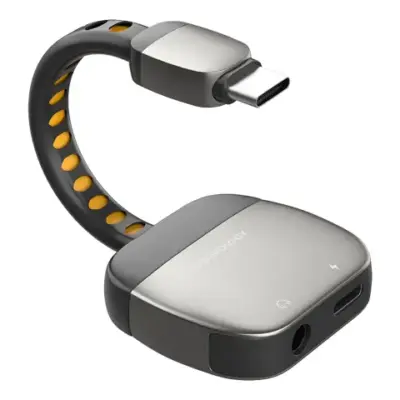 Powerology 2-IN-1 Adapter Type-C to 3.5mm AUX