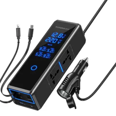 Powerology 300W x2 AC Socket Car Power Inverter