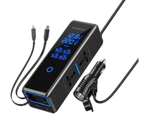 Powerology 300W x2 AC Socket Car Power Inverter