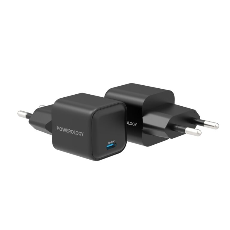 Powerology 35W Single Port Type-C GaN Charger with EU Plug