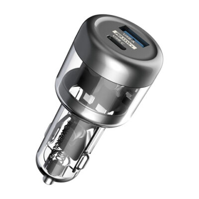 Powerology 35W Transparent Car Charger A+C Port version