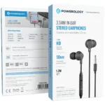 Powerology 3.5mm In-Ear Stereo Earphones