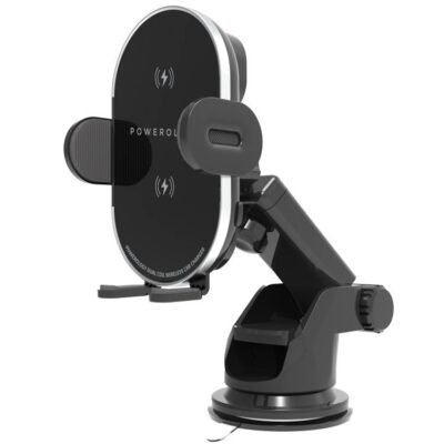 Powerology 3 in 1 Fast Wireless Car Charger Mount Holder