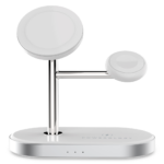 Powerology 3 in 1 MFi Charging Dock with Built-in Apple MagSafe