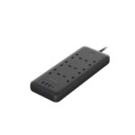 Powerology 48W 6AC 1x PD USB-C and 3x QC USB-A Power Strip with UK Plug