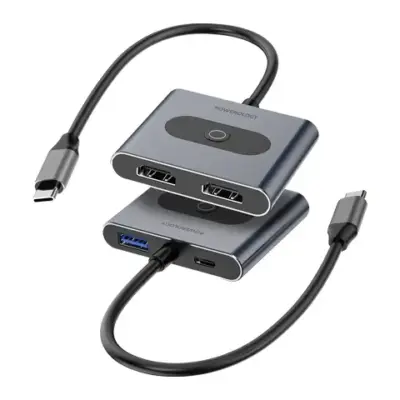 Powerology 4-In-1 USB-C Multi-Function Hub