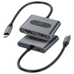 Powerology 4-In-1 USB-C Multi-Function Hub