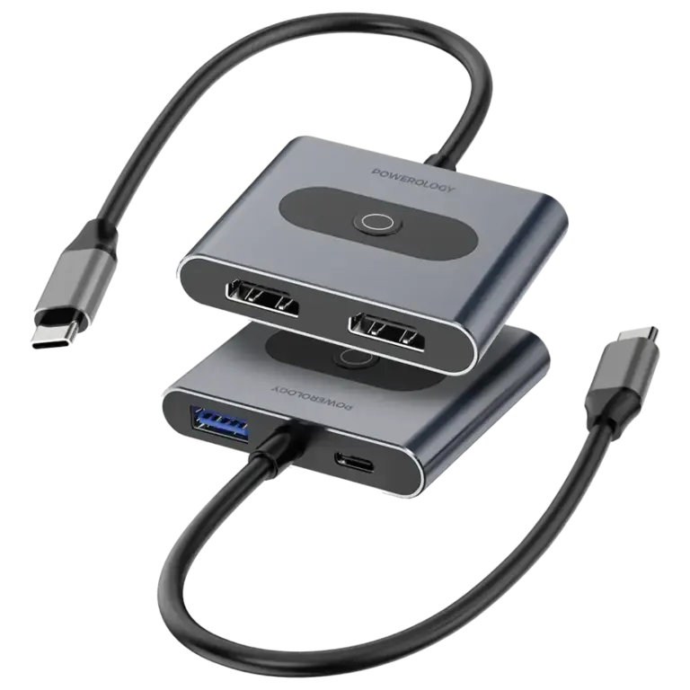 Powerology 4-In-1 USB-C Multi-Function Hub