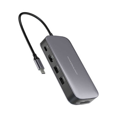 Powerology 512GB USB-C Hub & SSD Drive All-in-one Connectivity & Storage PD 100W