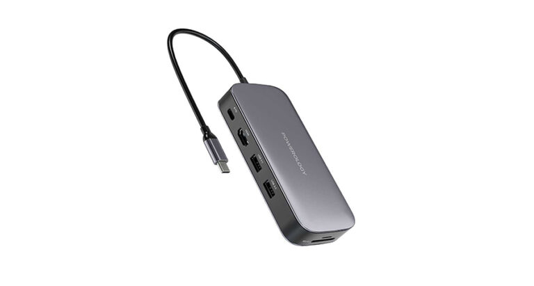 Powerology 512GB USB-C Hub & SSD Drive All-in-one Connectivity & Storage PD 100W