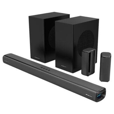 Powerology 5.2.4CH Dual Woofer Wireless Home Theater