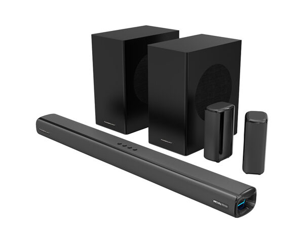 Powerology 5.2.4CH Dual Woofer Wireless Home Theater