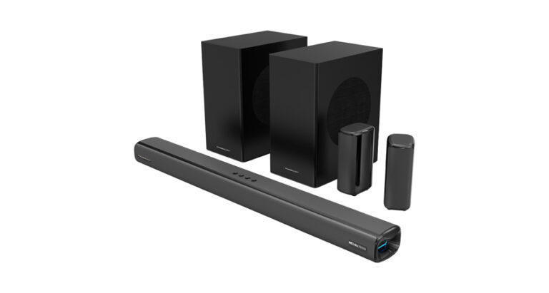 Powerology 5.2.4CH Dual Woofer Wireless Home Theater