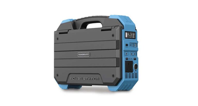 Powerology 600W Portable Power Generator Integrated Solar Panel