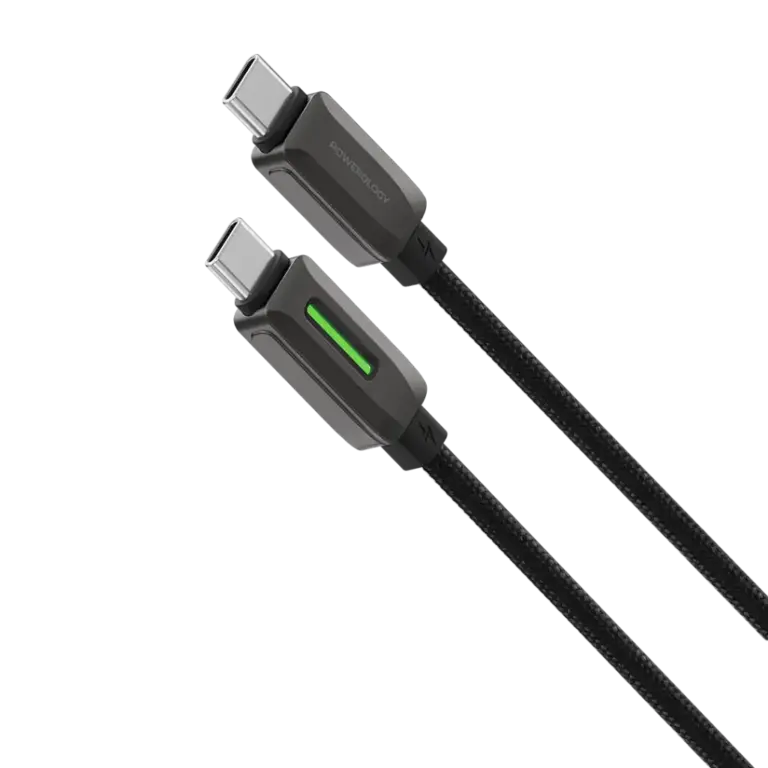 Powerology 60W Braided USB-C to USB-C Cable