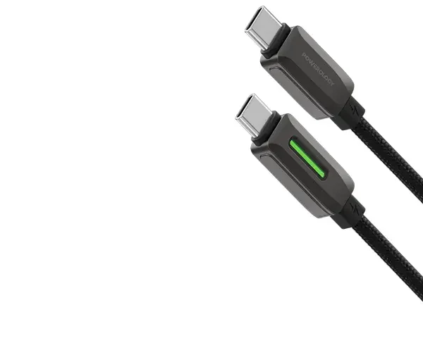 Powerology 60W Braided USB-C to USB-C Cable