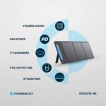 Powerology 60W Mono-Crystalline Solar Panel- Black