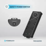 Powerology 6AC 2500W Power Strip