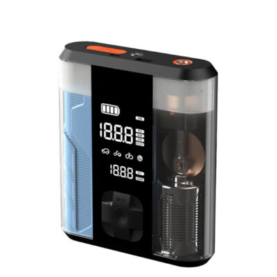 Powerology 8800mAh Jump Start Air Compressor - Transparent