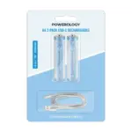 Powerology AA 2-Pack USB-C Rechargeable - White/Blue