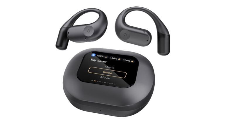 Powerology Air Conduction ENC TWS Earbuds and Charging Case with Display 60mAh