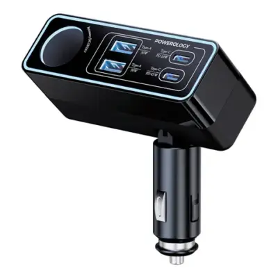 Powerology Brio 125W Multi-Port Car Charger